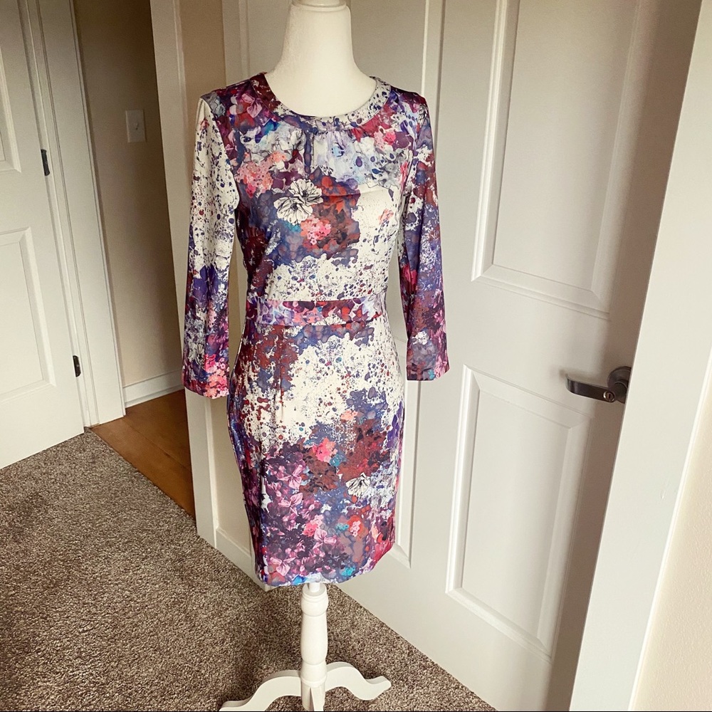 H&M Abstract Floral Print Dress, 6
